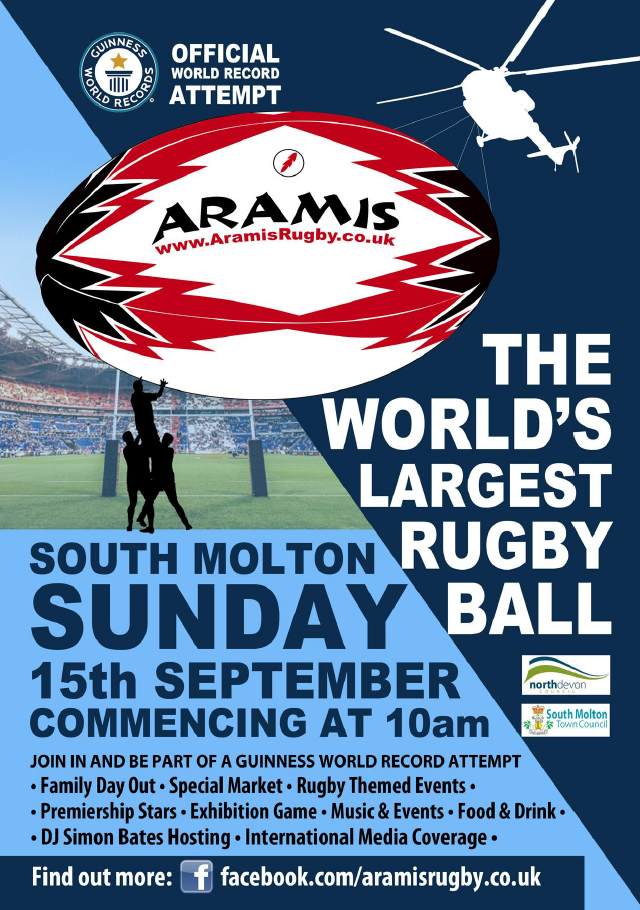 Aramis Rugby attempts Guinness World Record for Largest rugby ball